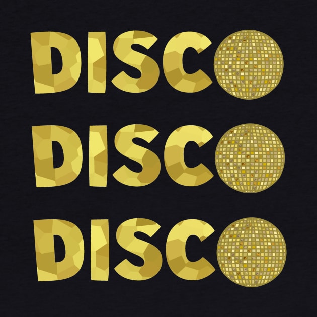 1970 RETRO Gold Disco Ball by SartorisArt1